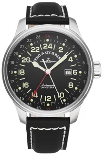 Zeno-Watch Basel OS Pilot 8524-A1 Stainless steel Black