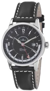 Zeno-Watch Basel Magellano 6069GMT-C1 Stainless steel Black