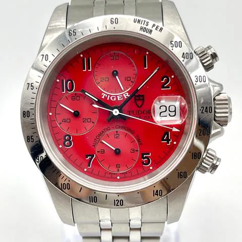 Tudor Tiger Prince Date 79280 40mm Stainless steel Red