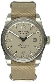 Benrus Classic C1-SB-BE-NT Stainless steel Beige