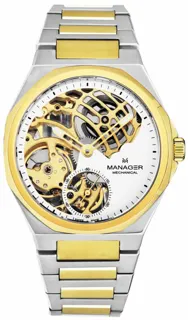 Manager Revolution MAN-RM-11-BM 44mm Stainless steel White