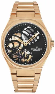 Manager Revolution MAN-RM-09-RM 44mm Stainless steel Black