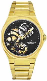 Manager Revolution MAN-RM-10-GM 44mm Stainless steel Black