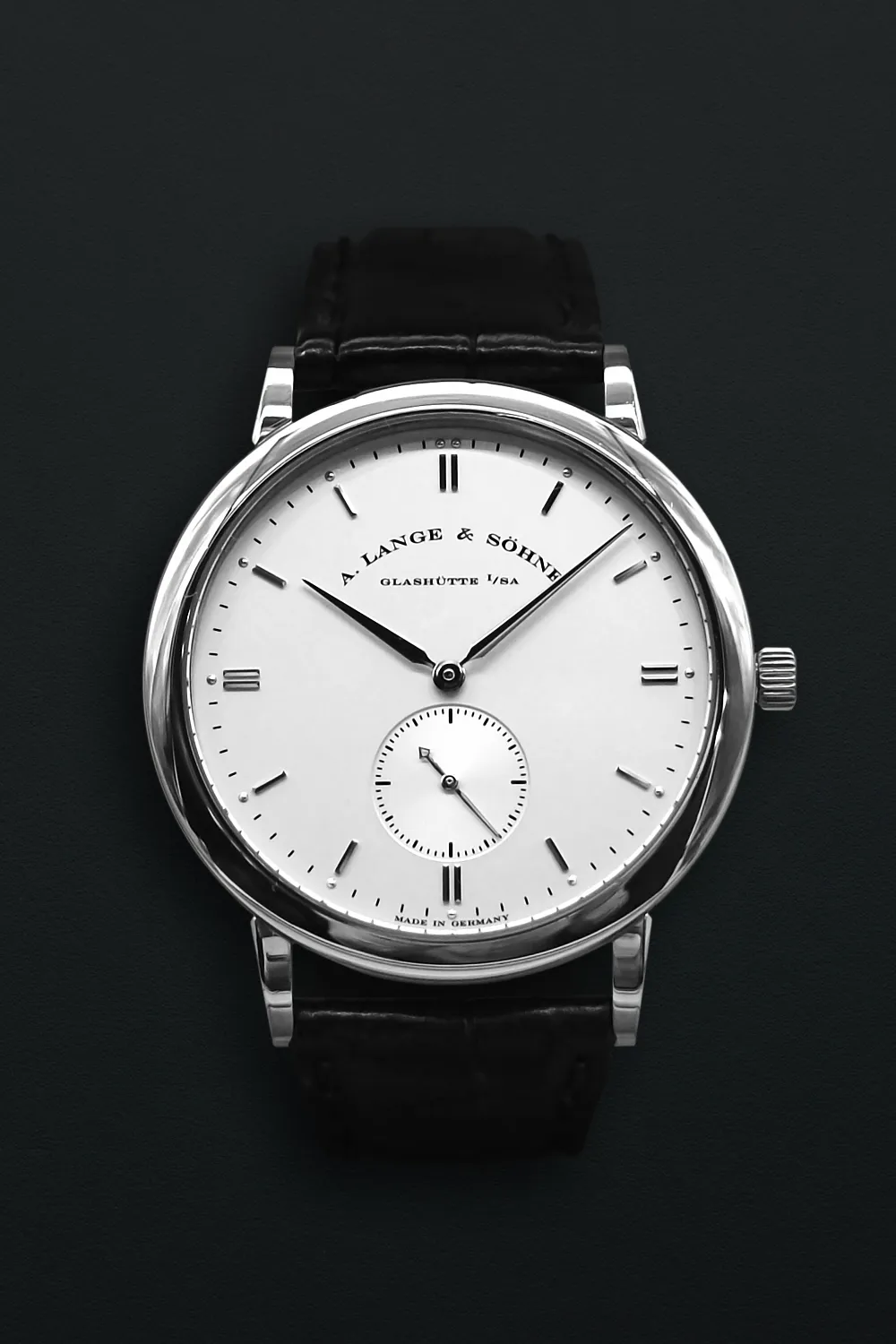 A. Lange & Söhne Saxonia 215.026 37.5mm White gold Silver