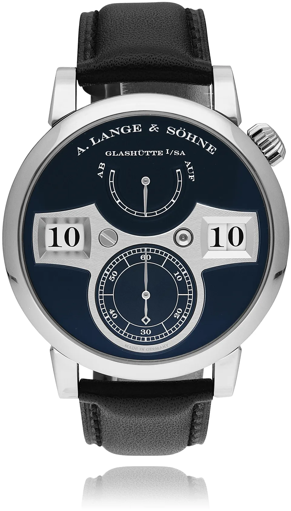 A. Lange & Söhne Lange Zeitwerk 140.029 41mm White gold Black