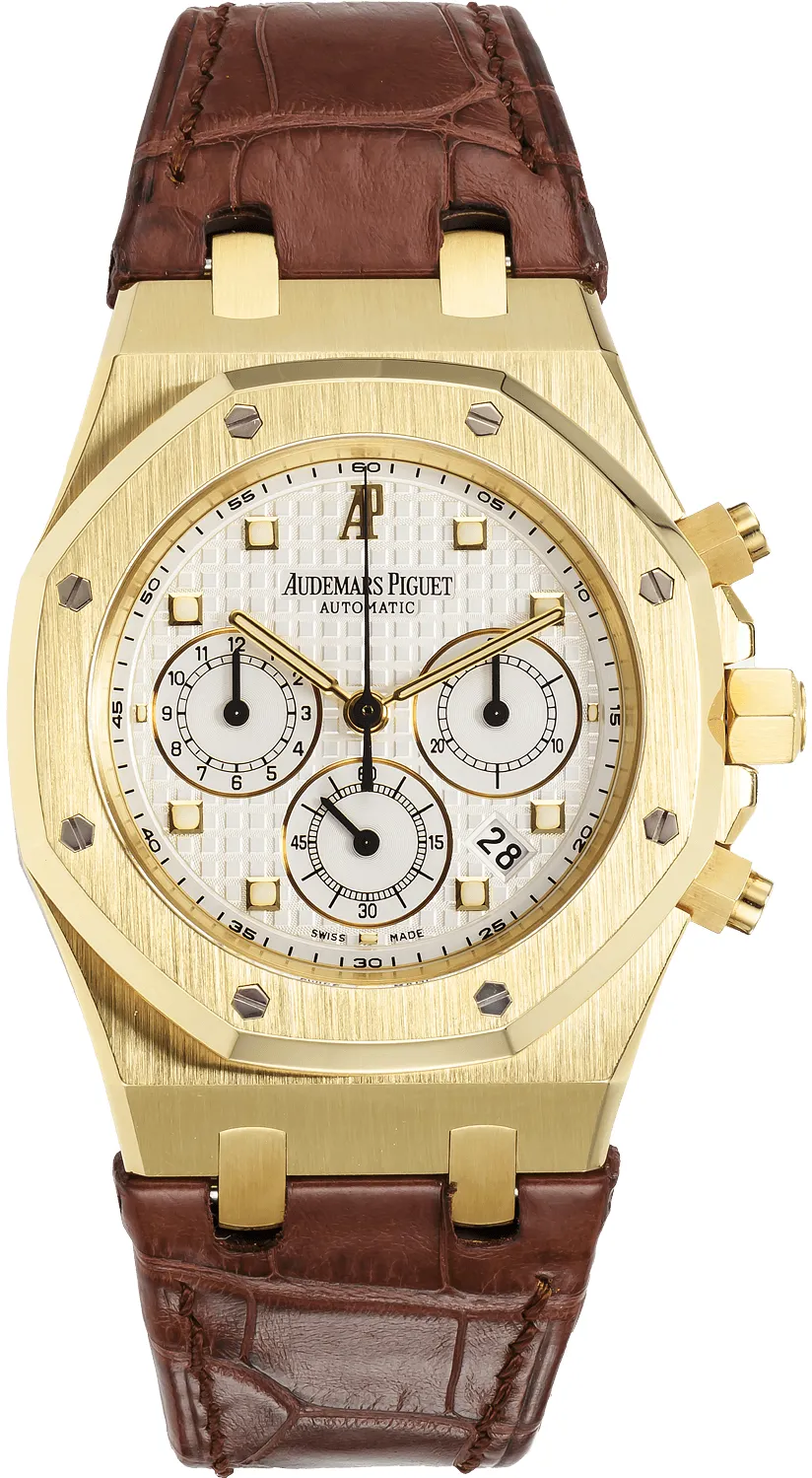 Audemars Piguet Royal Oak 26022BA.OO.D088CR.01 39mm Yellow gold Silver Gray