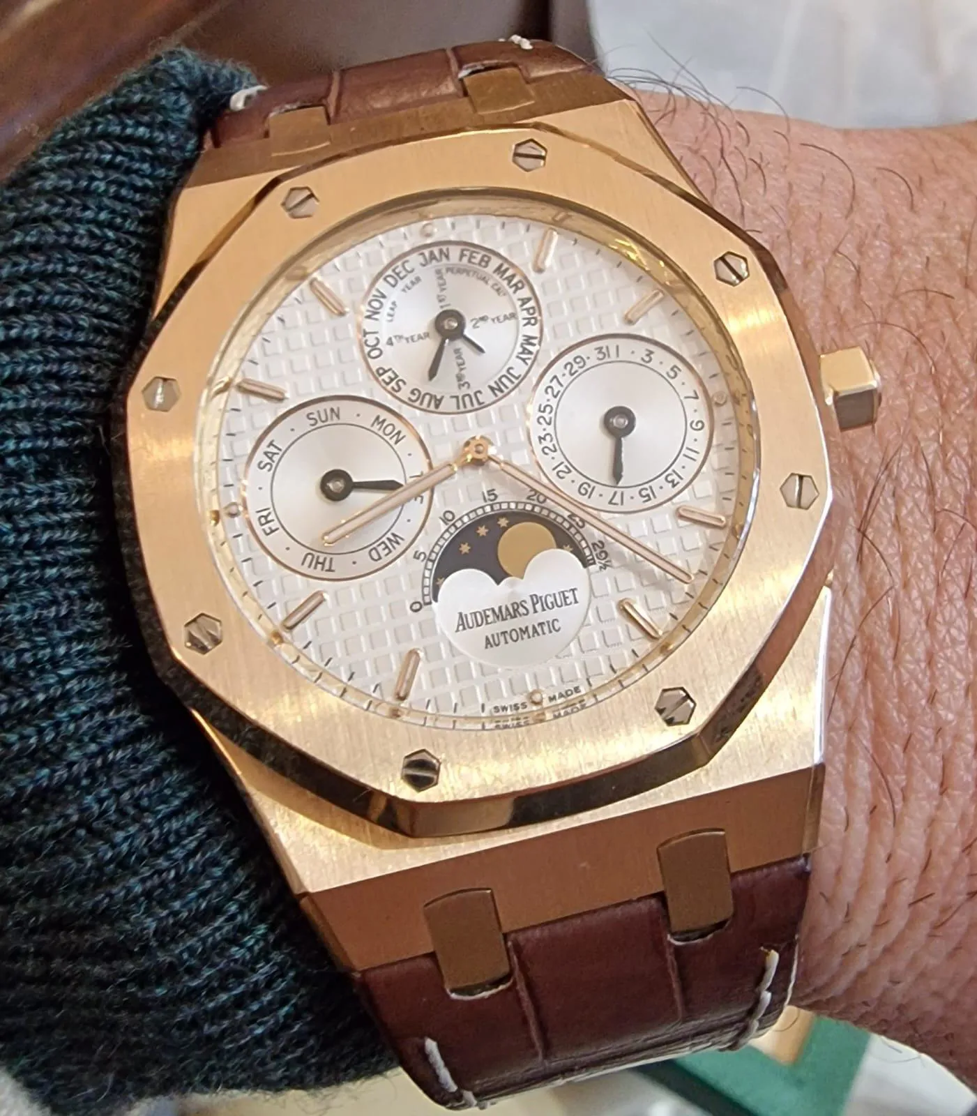 Audemars Piguet Royal Oak Perpetual Calendar 26252OR.OO.D092CR.02 39mm Rose gold White 5