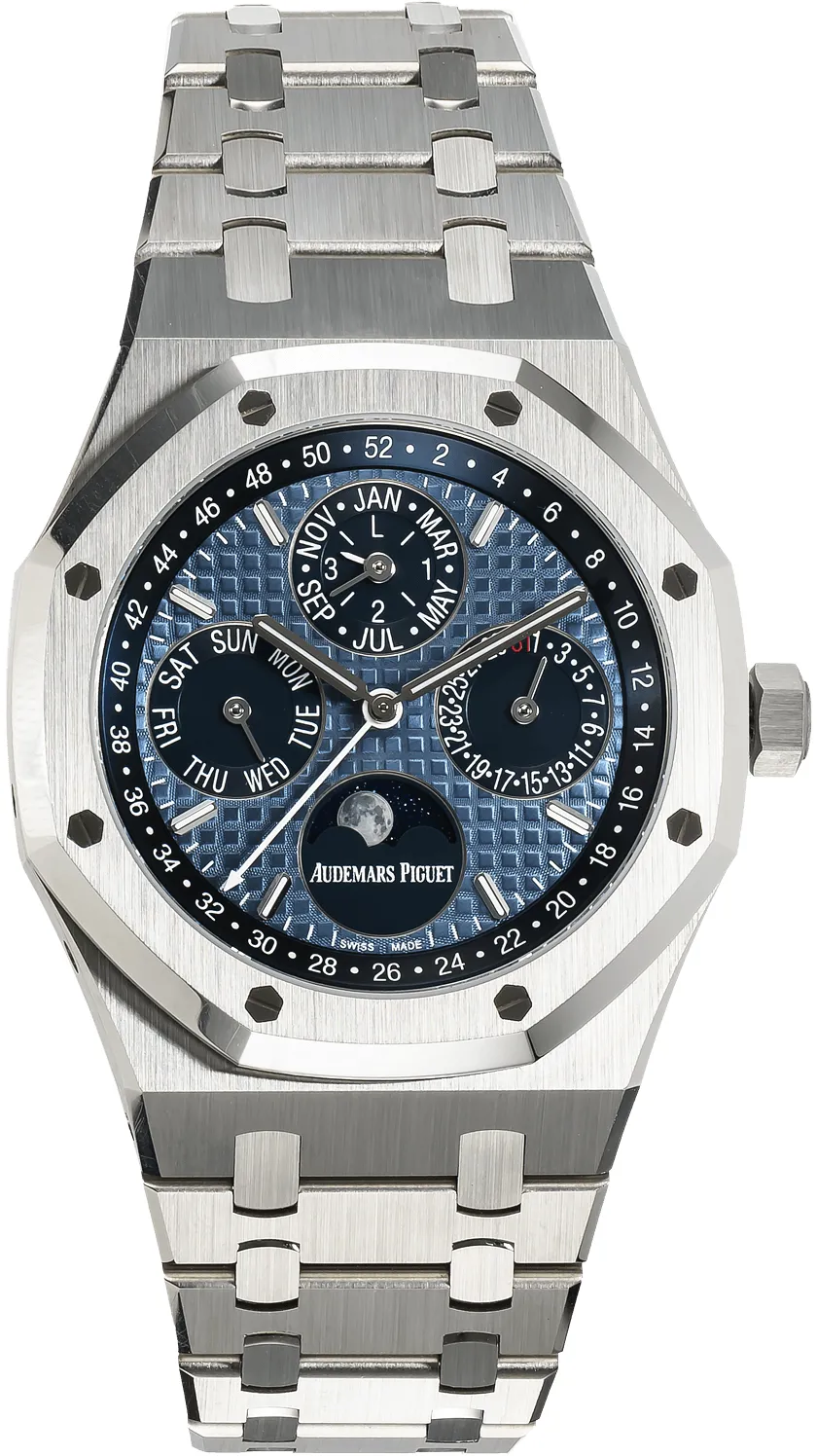 Audemars Piguet Royal Oak Perpetual Calendar 26574ST.OO.1220ST.02 41mm Stainless steel Blue