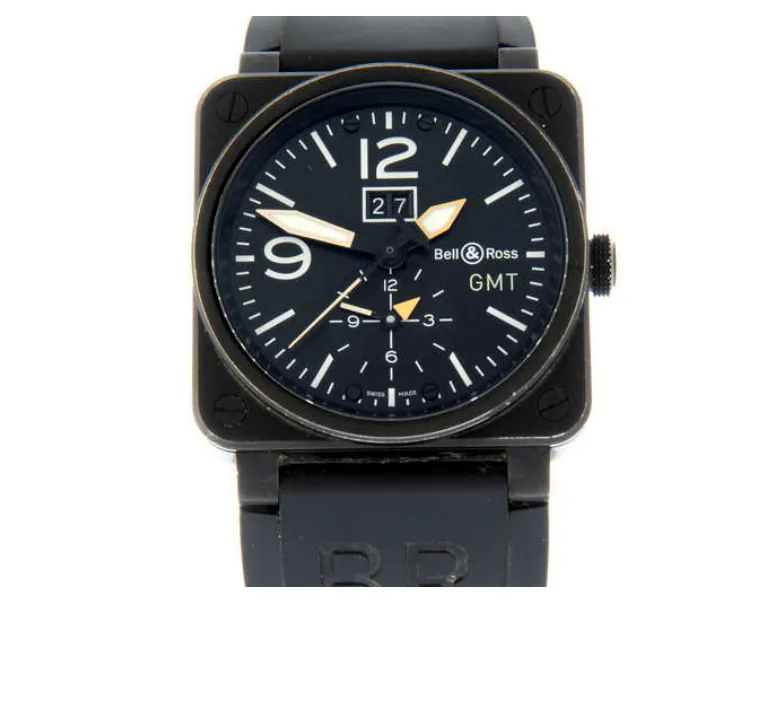 Bell & Ross BR 03-51 GMT BR03-51-S 42mm Stainless steel and PVD Black