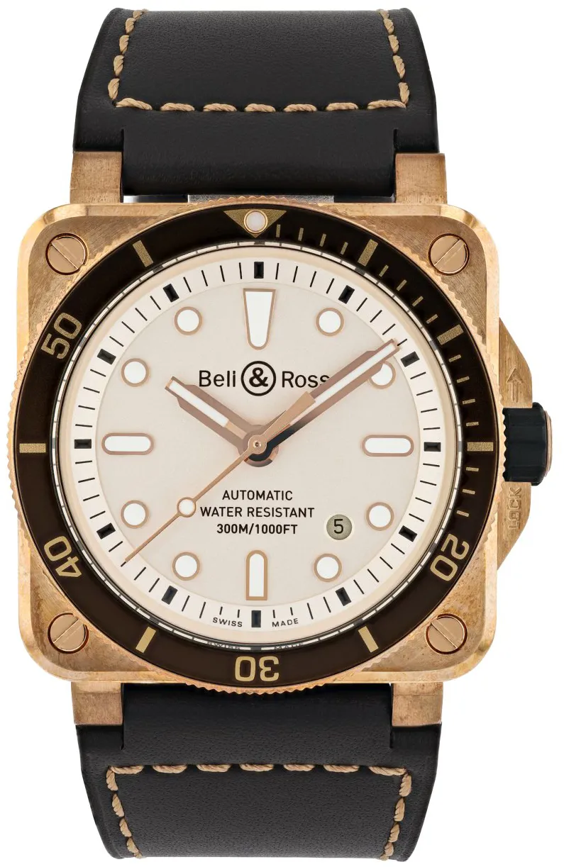 Bell & Ross Instruments BR0392-D-WH-BR/SCA 42mm Bronze White