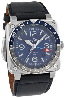 Bell & Ross BR039 BR0393-BLU-ST/SCA Stainless steel Blue