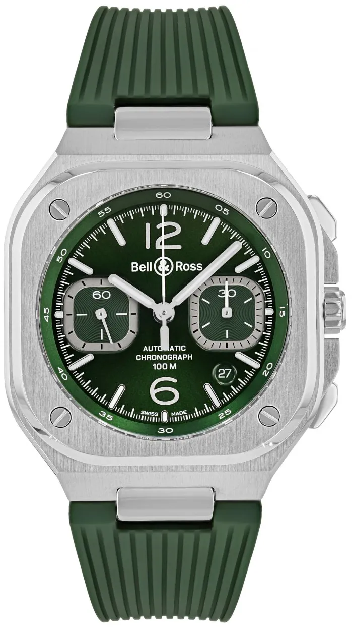 Bell & Ross Urban BR05C-GN-ST/SRB 42mm Stainless steel Green