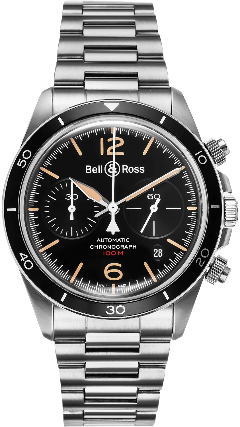 Bell & Ross BR V2 BRV2-94-S 41mm Stainless steel Black