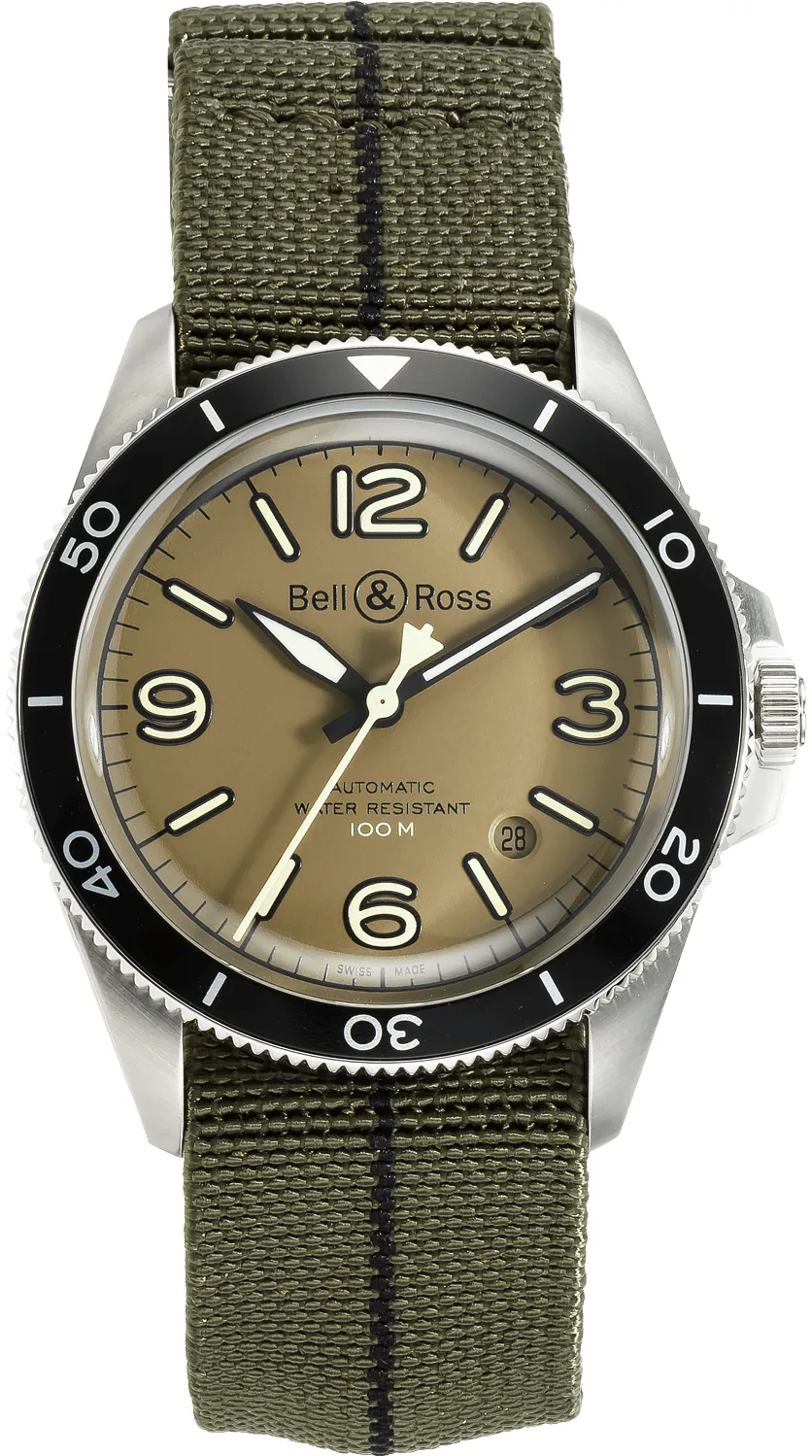 Bell & Ross Vintage BRV292-MKA-ST/SF 41mm Stainless steel Green