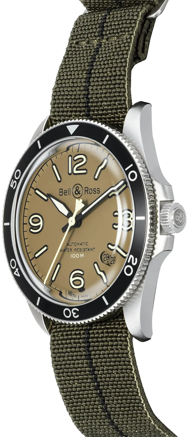 Bell & Ross Vintage BRV292-MKA-ST/SF 41mm Stainless steel Green 1