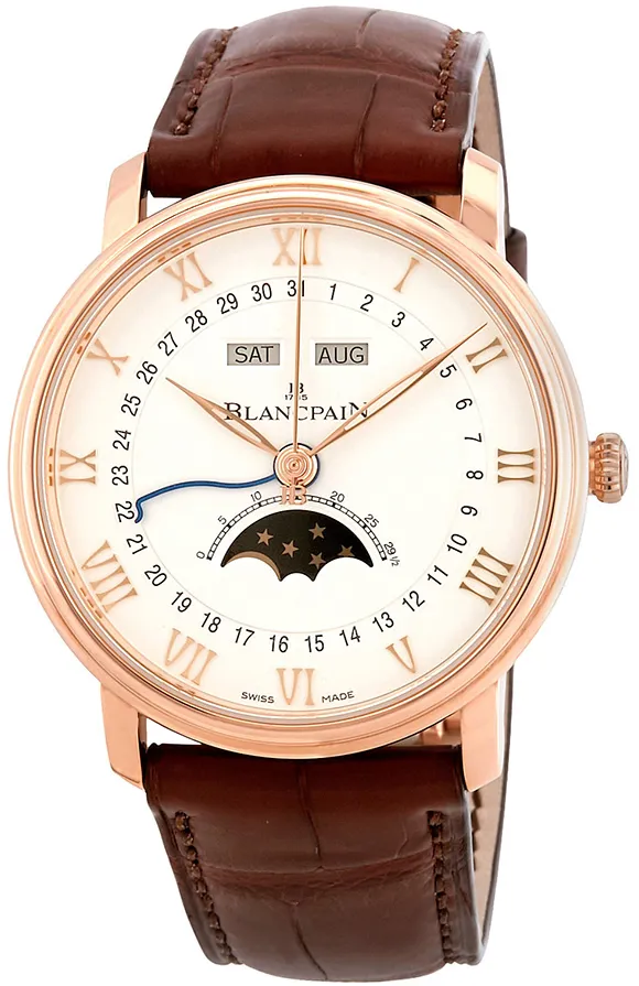 Blancpain Villeret 6654-3642-55B 40mm Rose gold White