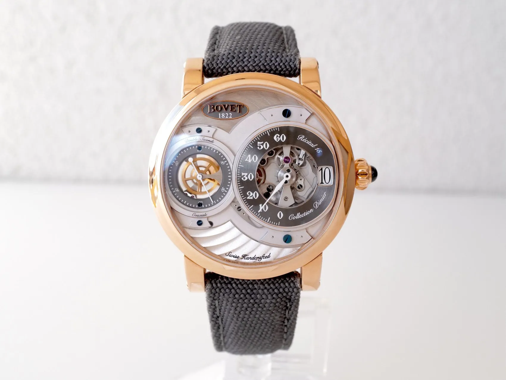 Bovet Dimier Récital R150005 42mm Yellow gold Silver