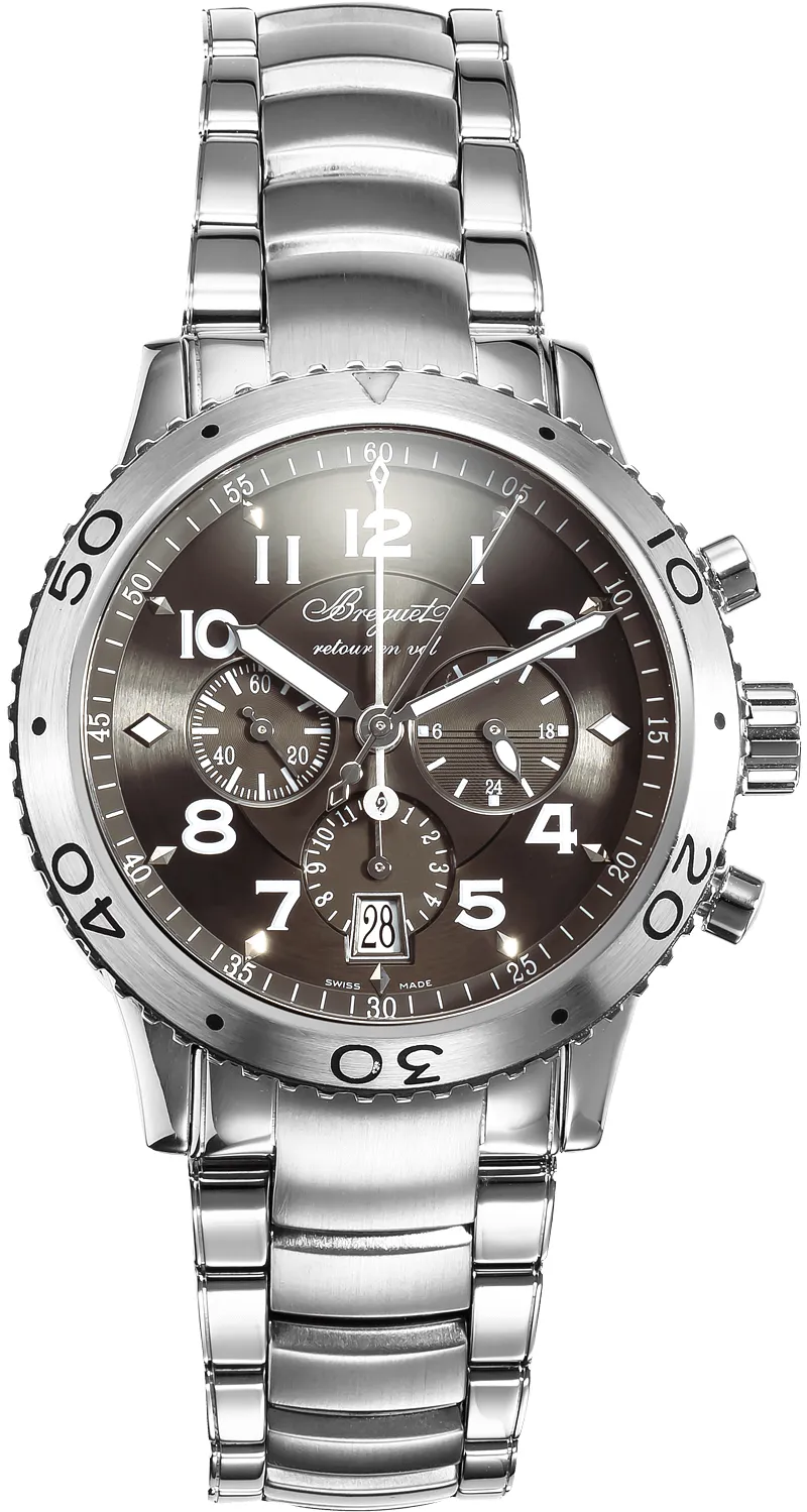 Breguet Type XXI 3810ST/92/SZ9 43mm Stainless steel Silver Gray