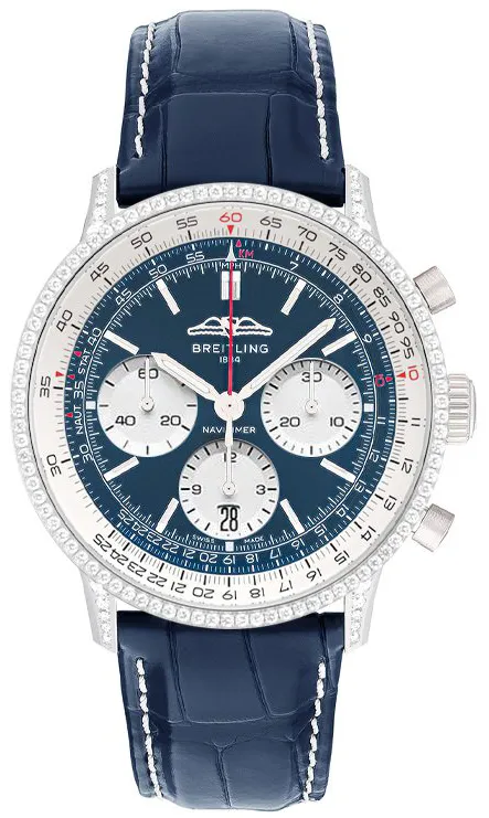 Breitling Navitimer B01 Chronograph AB0139631C1P1 41mm Stainless steel Blue