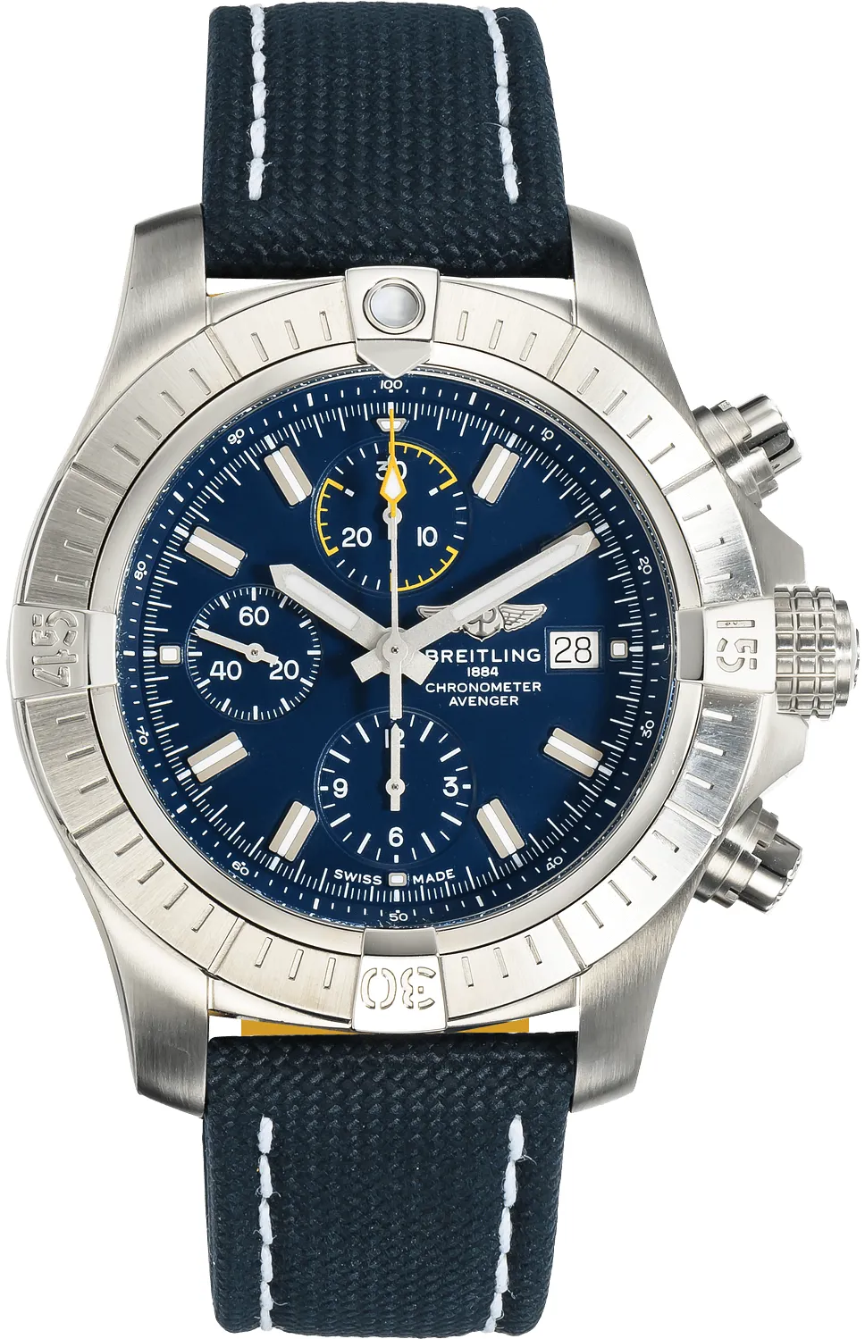 Breitling Avenger A13317101C1X2 45mm Stainless steel Blue