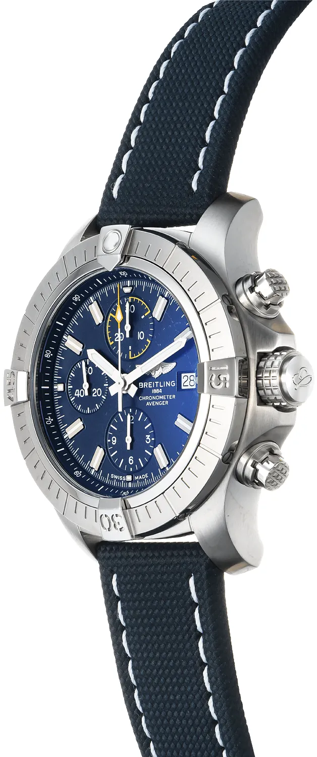 Breitling Avenger A13317101C1X2 45mm Stainless steel Blue 1