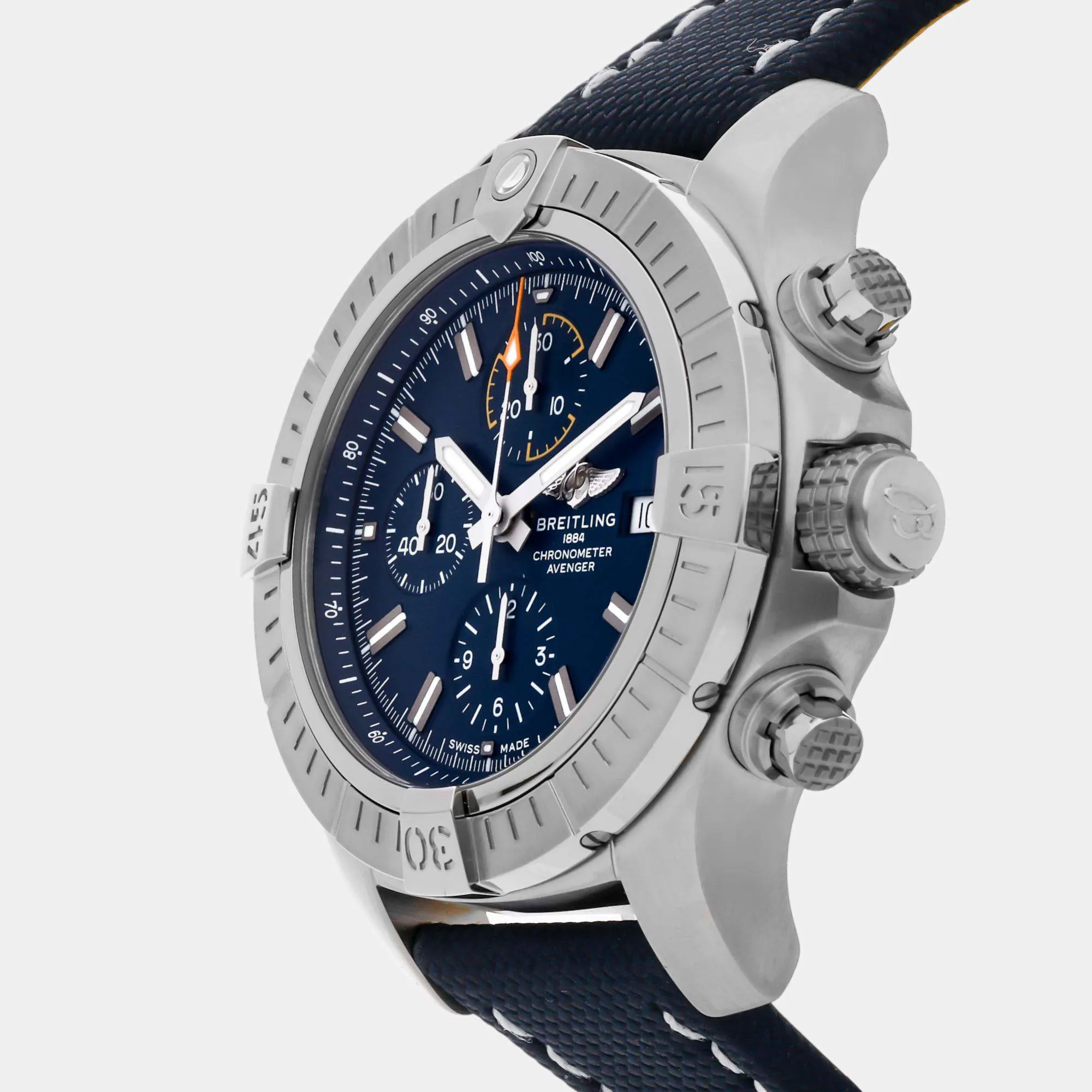 Breitling Avenger A13317101C1X2 45mm Stainless steel Blue 1