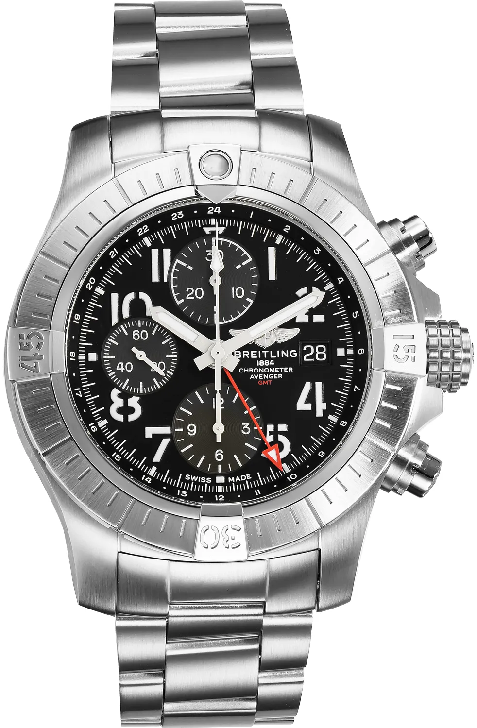 Breitling Avenger A24315101B1A1 45mm Stainless steel Black