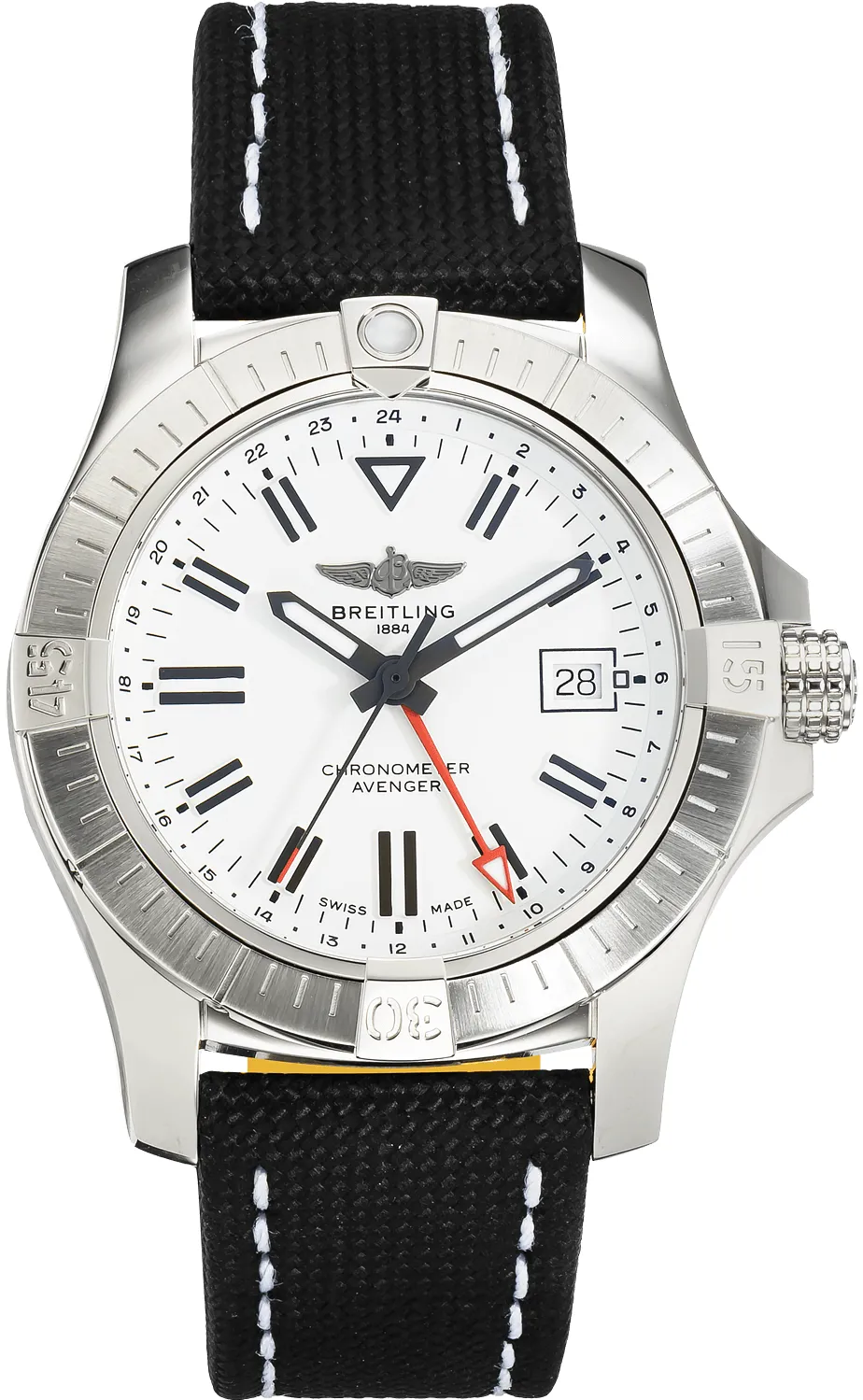 Breitling Avenger A32397 43mm Stainless steel White