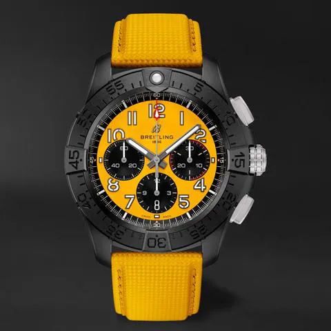 Breitling Avenger SB0147101I1X1 44mm Black ceramic Yellow