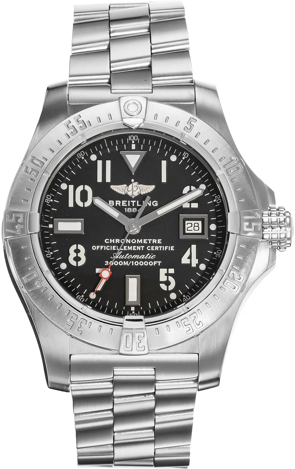 Breitling Avenger A17330 44mm Stainless steel Black