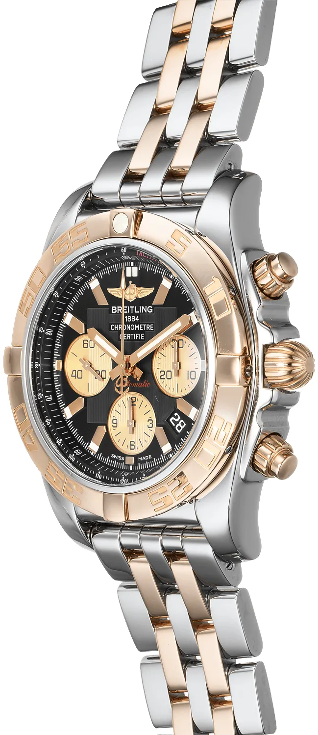 Breitling Chronomat CB 0110 44mm Rose gold and Stainless steel Black 1