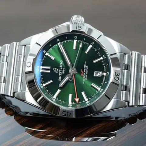 Breitling Chronomat A32398101L1A1 40mm Stainless steel Green