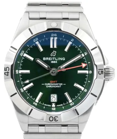 Breitling Chronomat A32398101L1A1 40mm Stainless steel Green 1