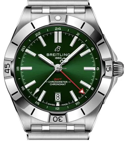 Breitling Chronomat A32398101L1A1 40mm Stainless steel Green 3