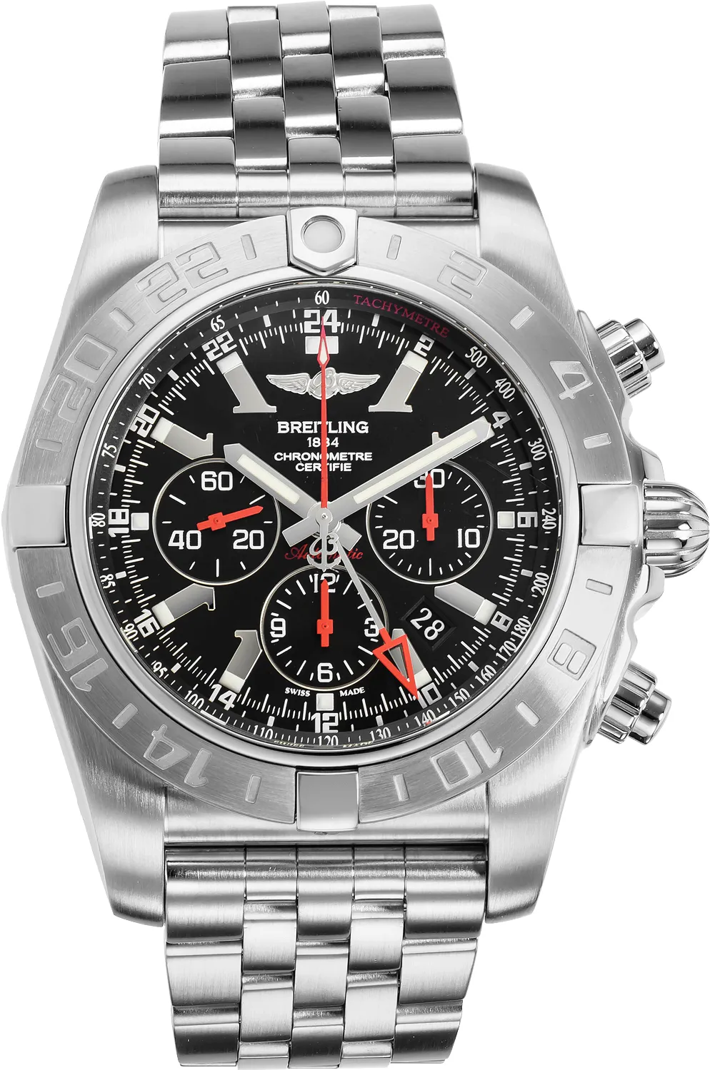 Breitling Chronomat AB0412 47mm Stainless steel Black