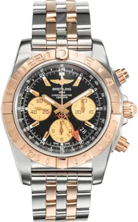 Breitling Chronomat CB0420 Rose gold and Stainless steel Black