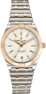 Breitling Chronomat U10380 Rose gold and Stainless steel Silver Gray