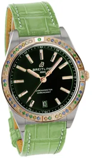 Breitling Chronomat U10380611L1P1 Stainless steel and Red gold Green