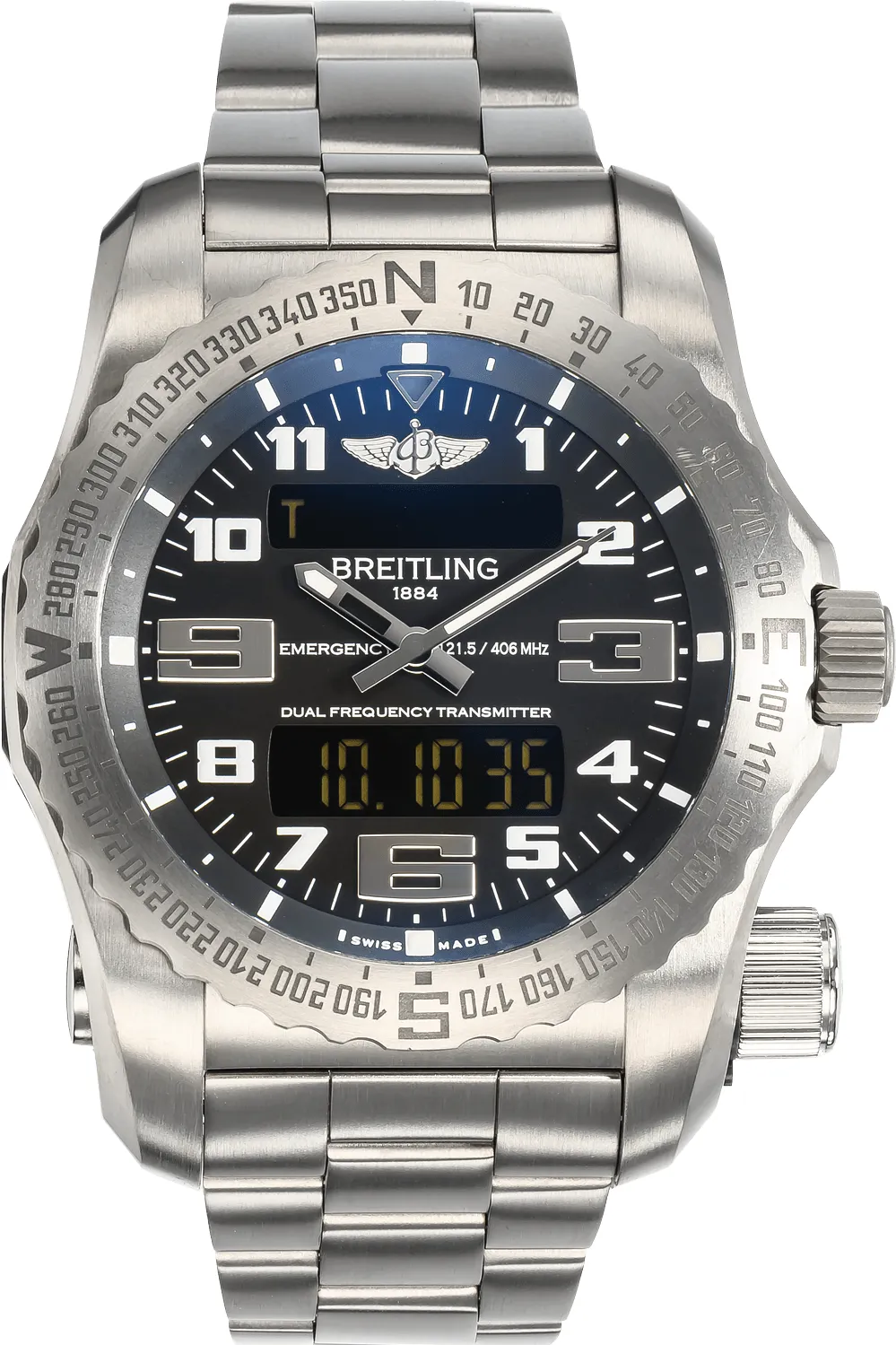 Breitling Emergency E76325 51mm Titanium Black