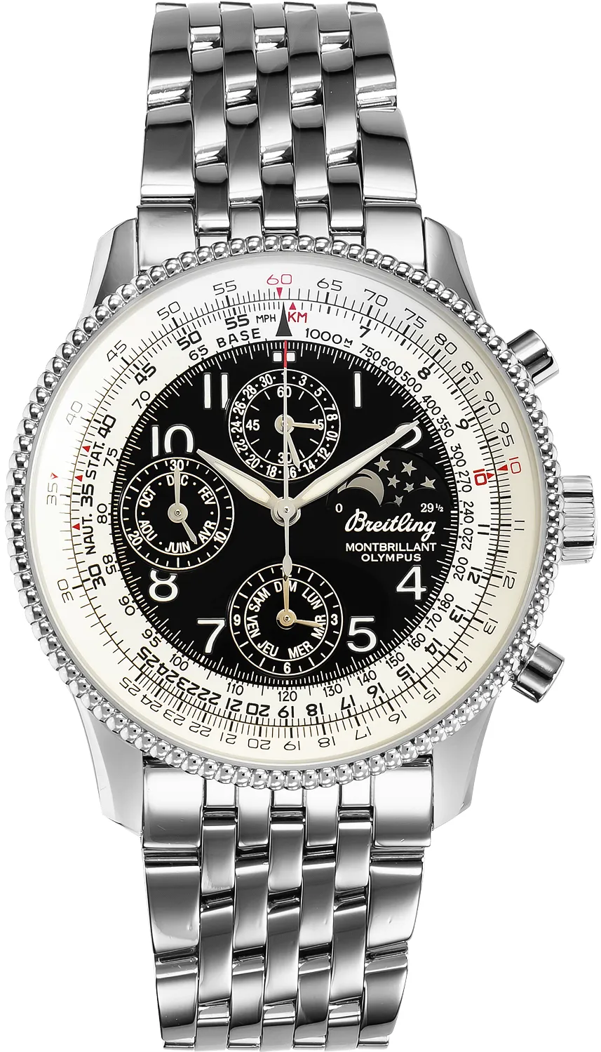 Breitling Montbrillant Olympus A19350 42mm Stainless steel Black