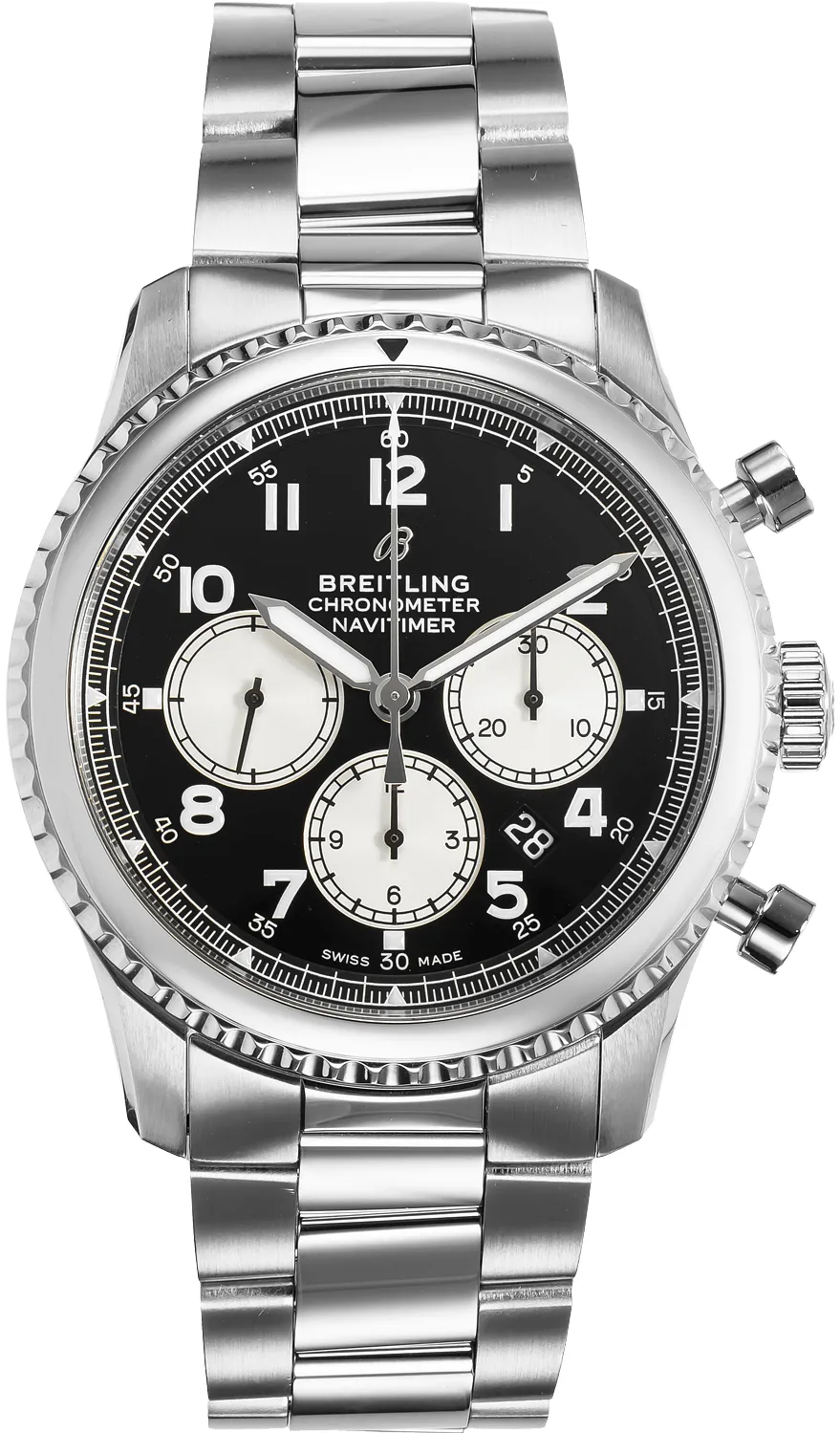 Breitling Aviator 8 AB0117 43mm Stainless steel Black