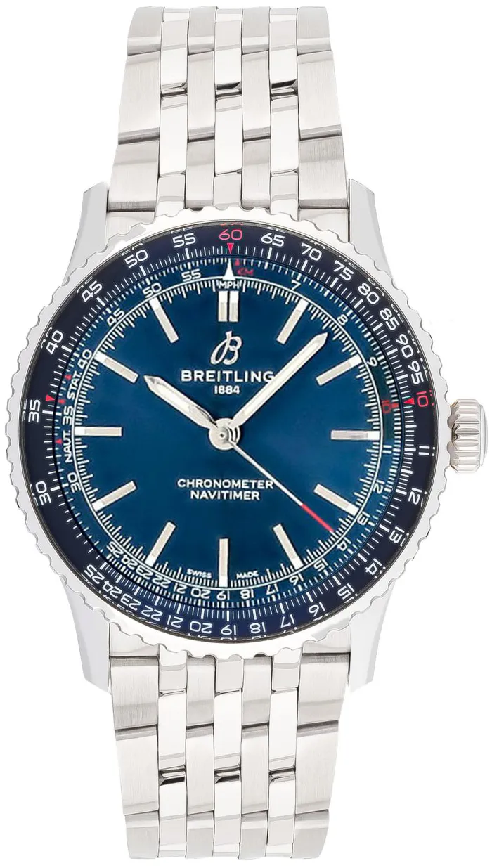 Breitling Navitimer A17329161C1A1 41mm Stainless steel Blue