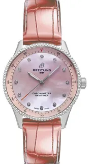 Breitling Navitimer A77320D91K1P1 32mm Stainless steel Pink