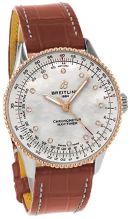 Breitling Navitimer U17327211A1P1 Stainless steel and Red gold White