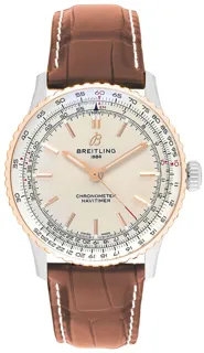 Breitling Navitimer U17329F41G1P1 Stainless steel and Red gold Silver