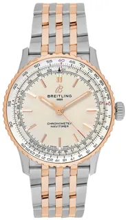 Breitling Navitimer U17329F41G1U1 Stainless steel and Red gold Silver