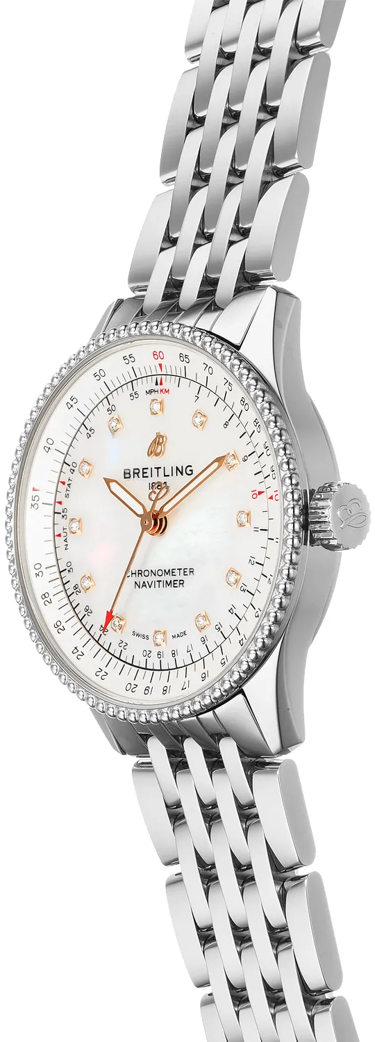 Breitling Navitimer A173952 35mm Stainless steel White 1