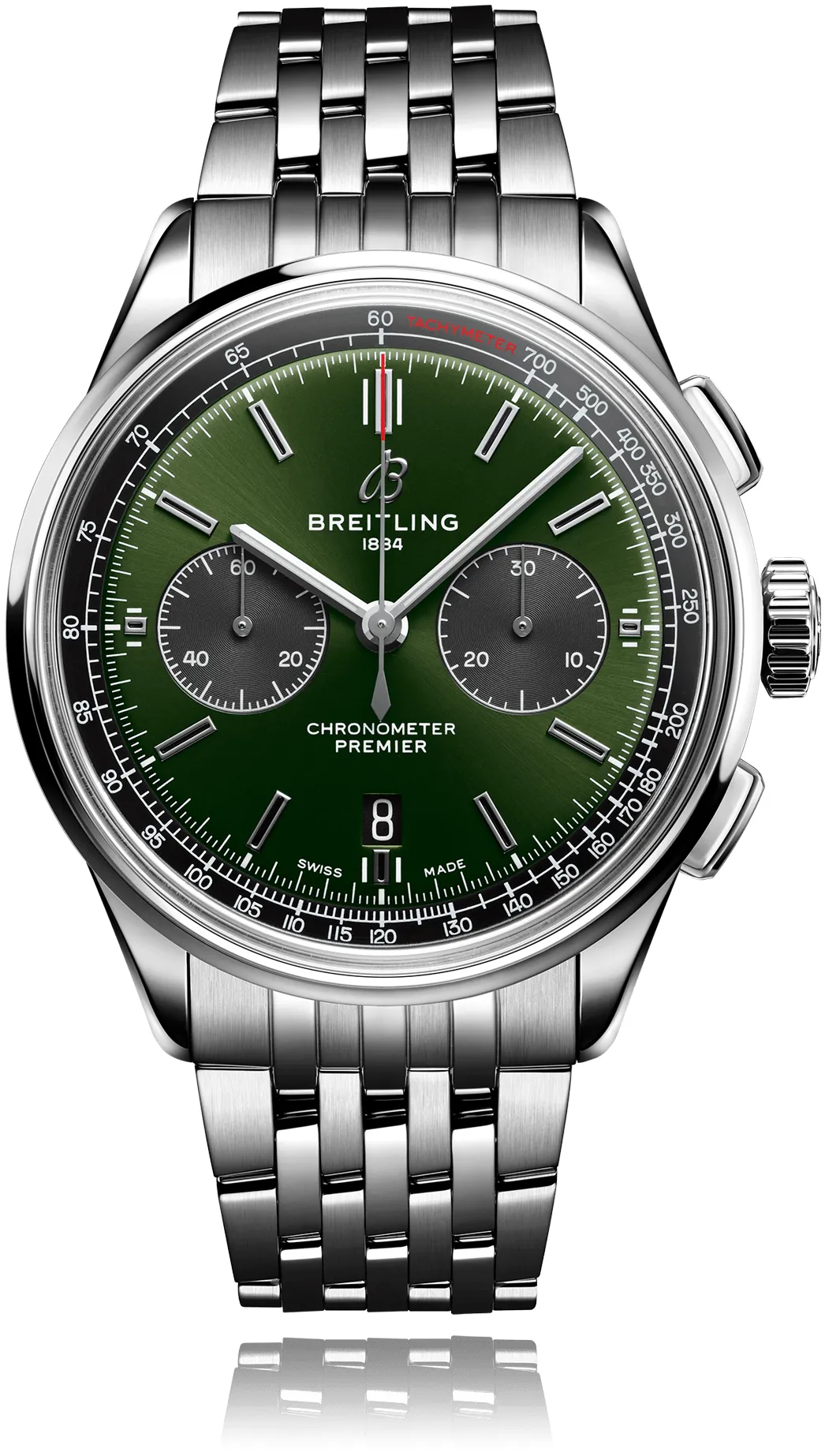 Breitling Premier AB0118221L1A1 42mm Stainless steel Green