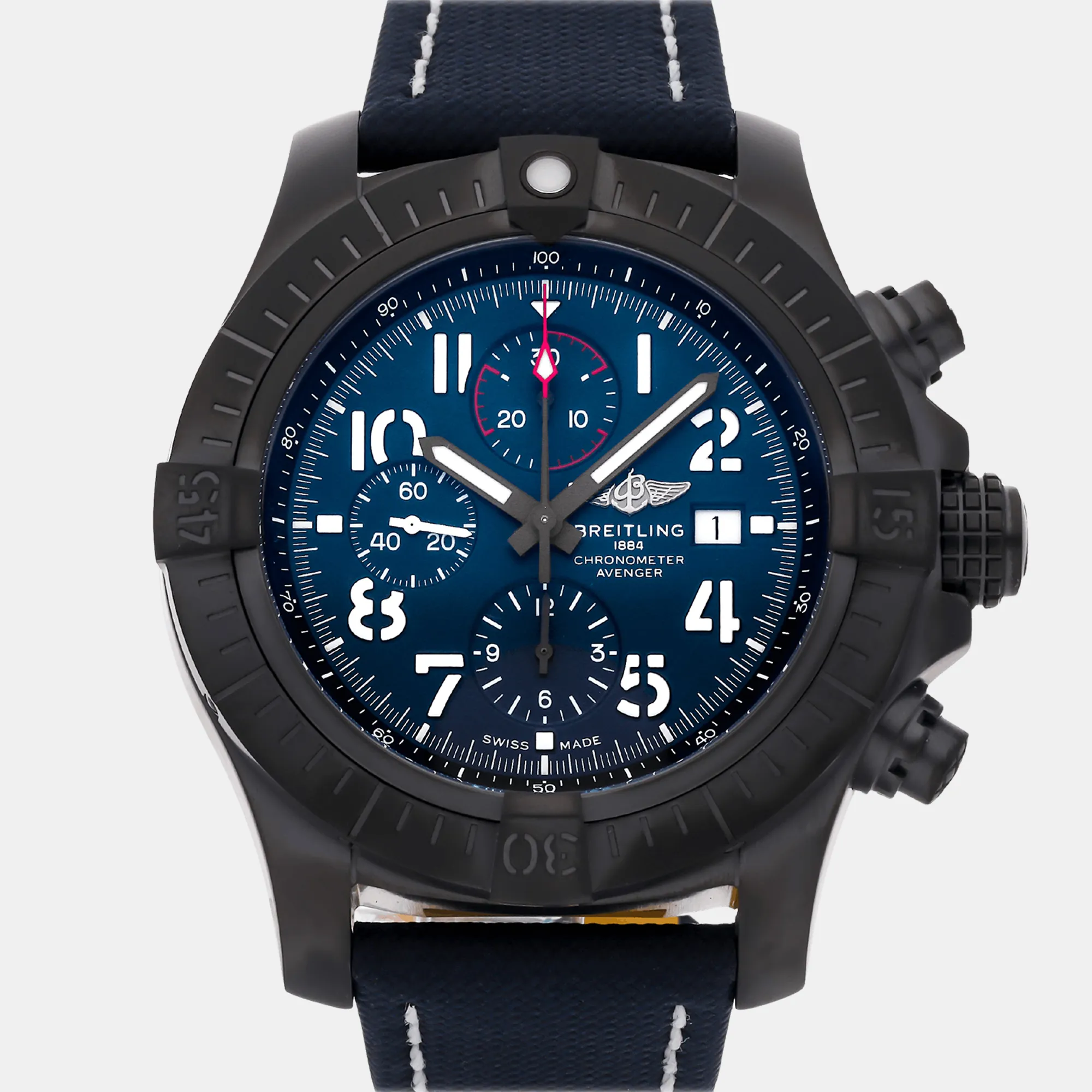 Breitling Avenger V13375101C1X2 48mm Titanium Blue