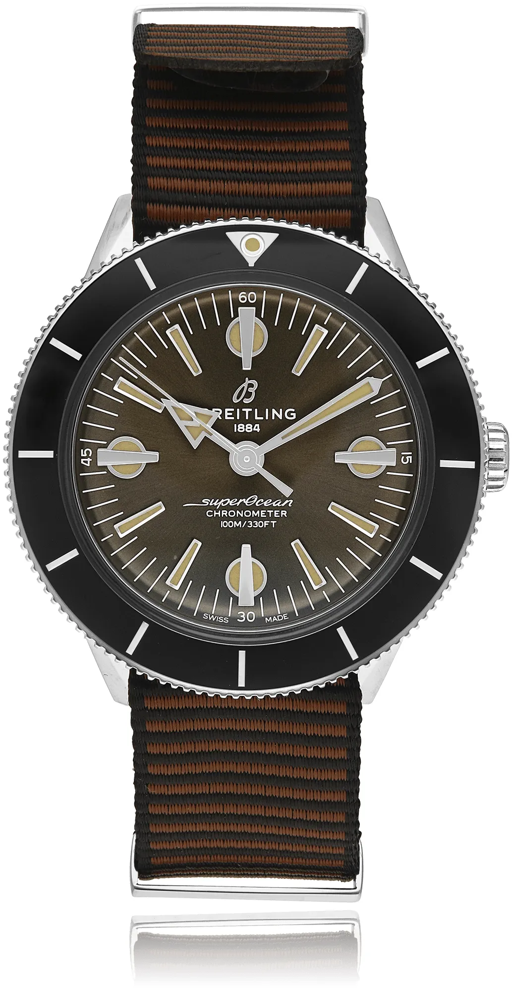 Breitling Superocean Heritage A103703A1Q1W1 42mm Stainless steel Brown